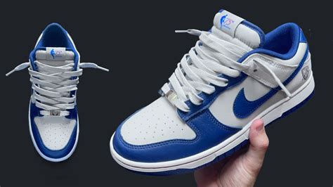 nike dunks lacing.